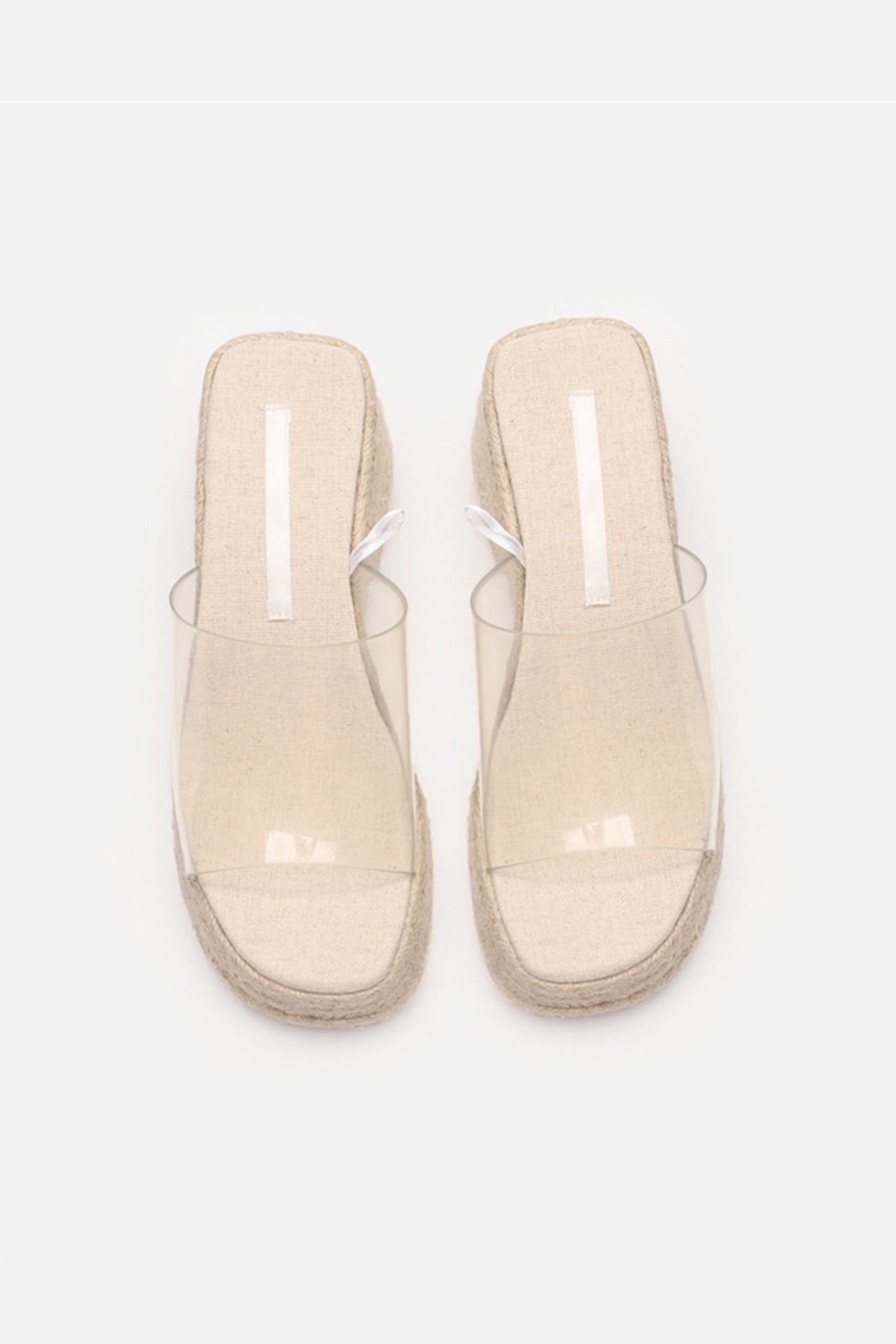 PVC Espadrille Wedge Thick Sandals