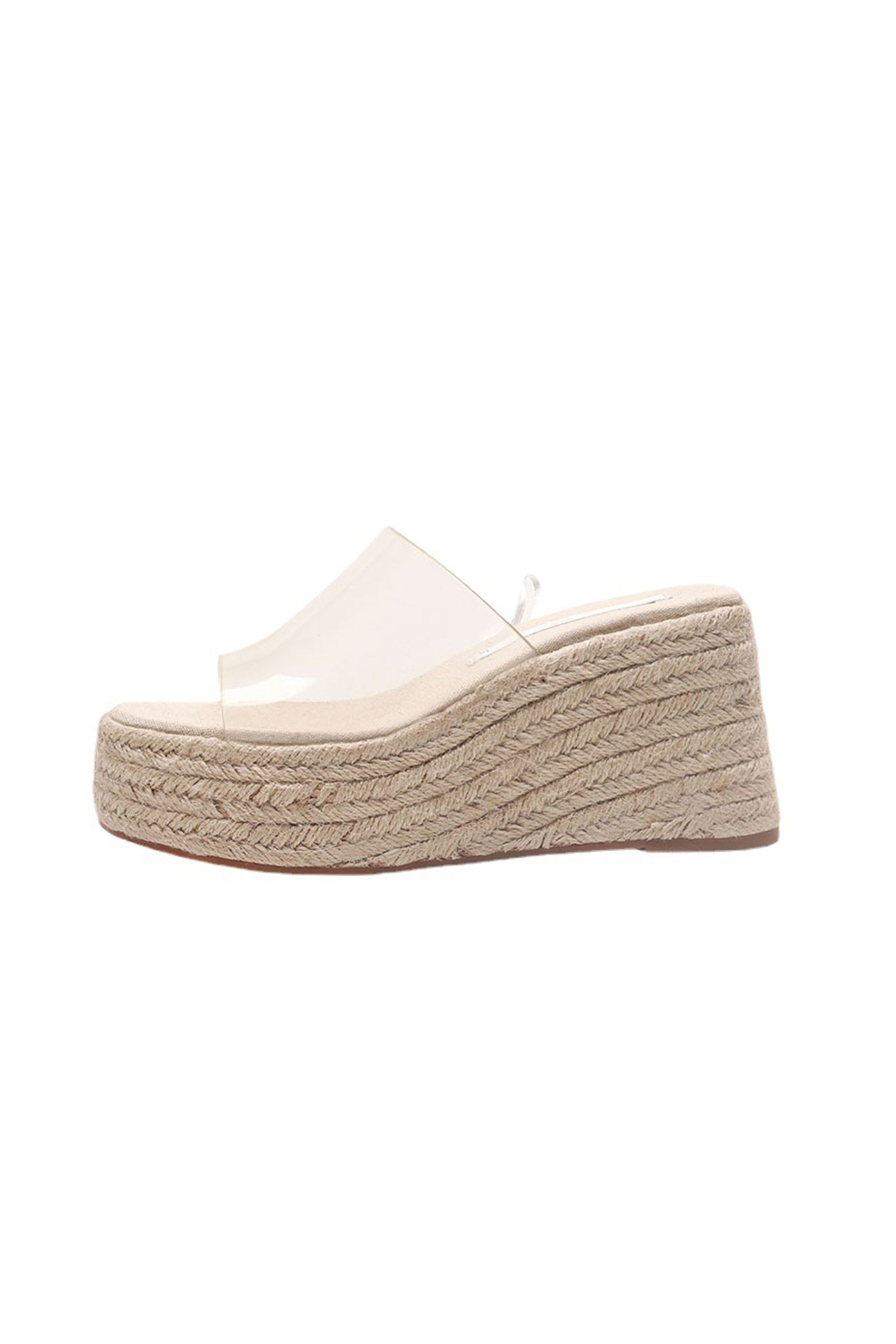 PVC Espadrille Wedge Thick Sandals
