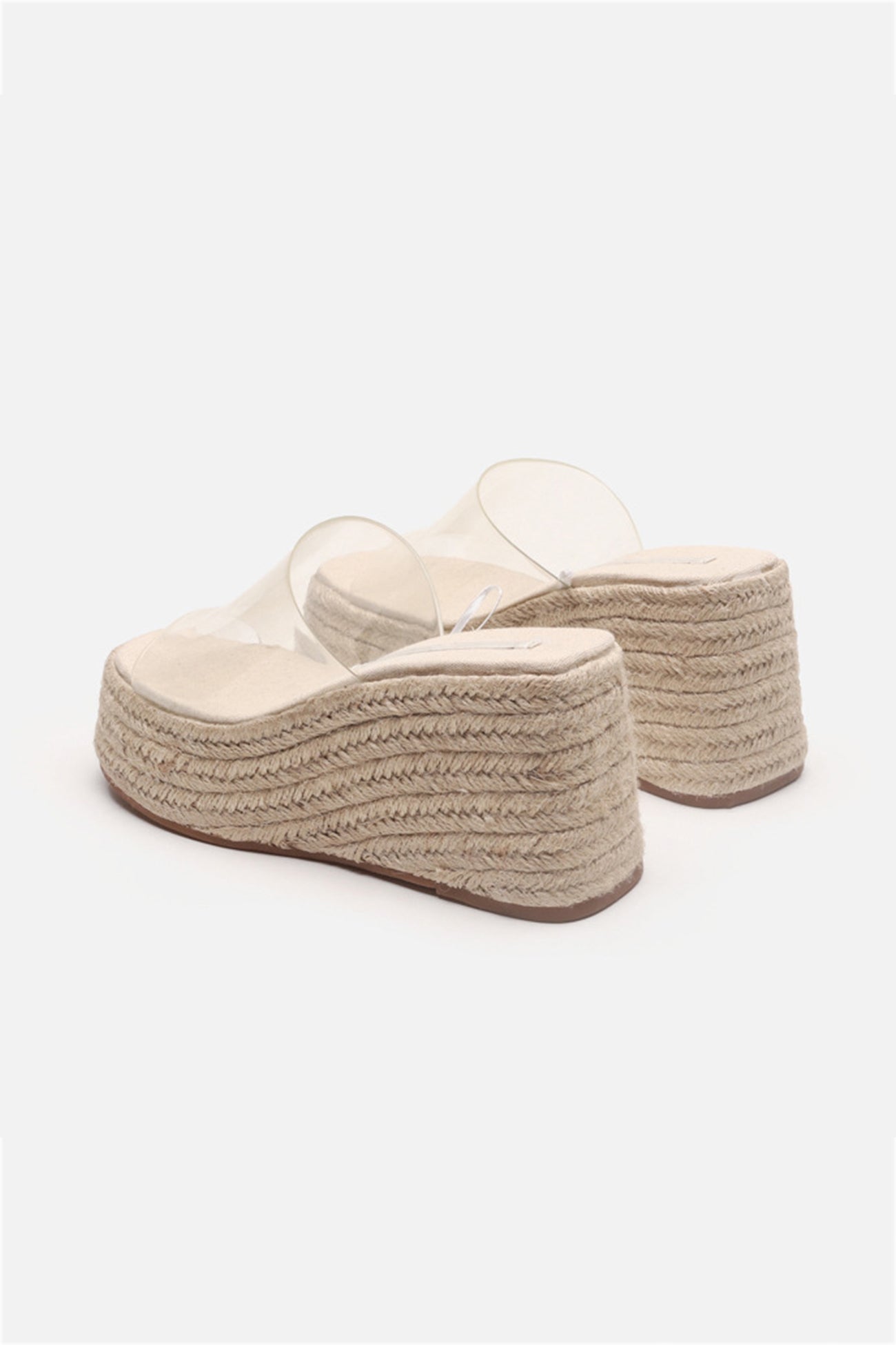 PVC Espadrille Wedge Thick Sandals